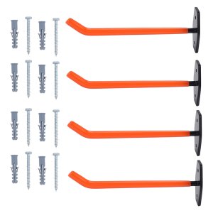 Garage Hooks with Anti-Slip Coating,Hang Heavy Tools for Bikes - 4 Piece