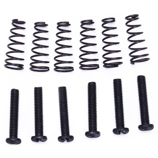 6 Pcs Electric Guitar Tremolo Bridge String Saddles Mount Adjust Conical Sp