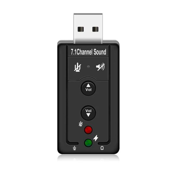 Premium L69 Lightweight 7.1 USB Stereo Audio Adapter External Sound Card