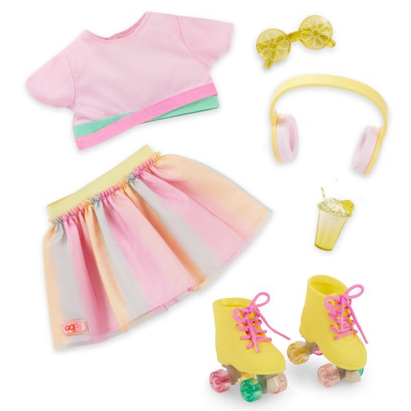 Our Generation 18-Inch Deluxe Rollerblade Outfit