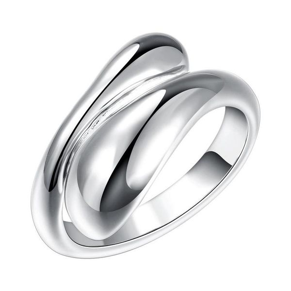 Silver Designer Swirl Ring (Size: N1/2)