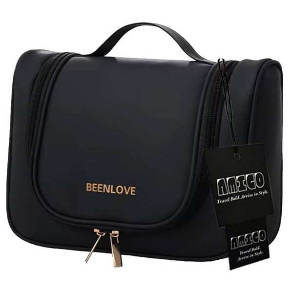 Travel Toiletry Bag with Hanging Hook Waterproof Cosmetic Bag for Women