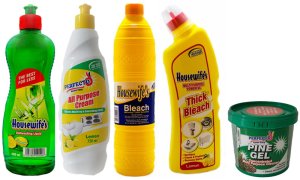 Dish Liquid &amp; Cleaning Cream &amp; Bleach &amp; Thick Bleach &amp; Pine Gel - Combo