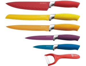 Royalty Line Steel Colourful Knife Set - 5 Piece Stainless