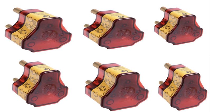 16A High Surge Protection 3-Pin Plug Top For Electrical Device-6 in A Pack