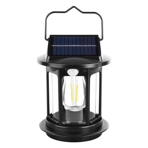 Portable LED Camping Lantern Solar Tent Lights Emergency Sensor Waterproof