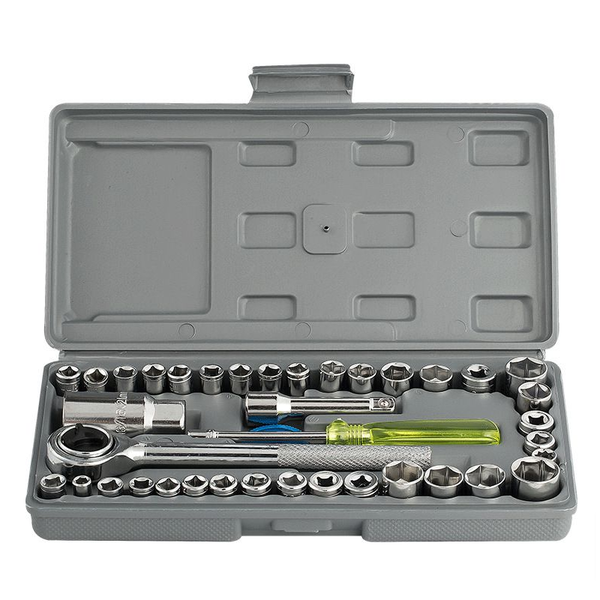 40 Pieces Of Combination Craftsman's Tools Socket Wrench Set XF20