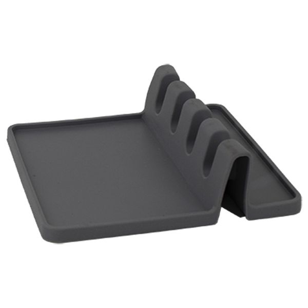 Regent Kitchen Multi Untensil Silicone 4 Slot Spoon Rest, (150X130Mm)