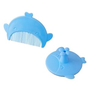 Cartoon Whale Baby Hair Comb, Shampoo Comb