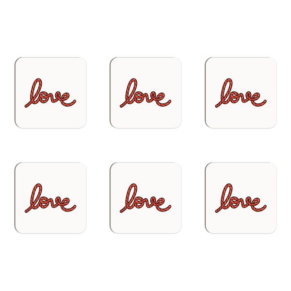 Love Rope Coasters - Set of 6