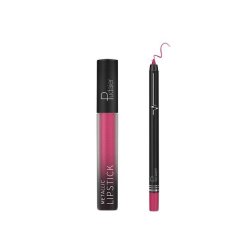 Pudaier Matte Lipgloss &amp; Lip Liner Pencil - Makeup Kit #14