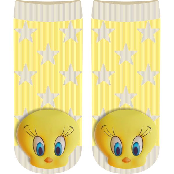 TWEETY By Looney Tunes Official Licensed - Baby Rattle Socks (6-12 Months)