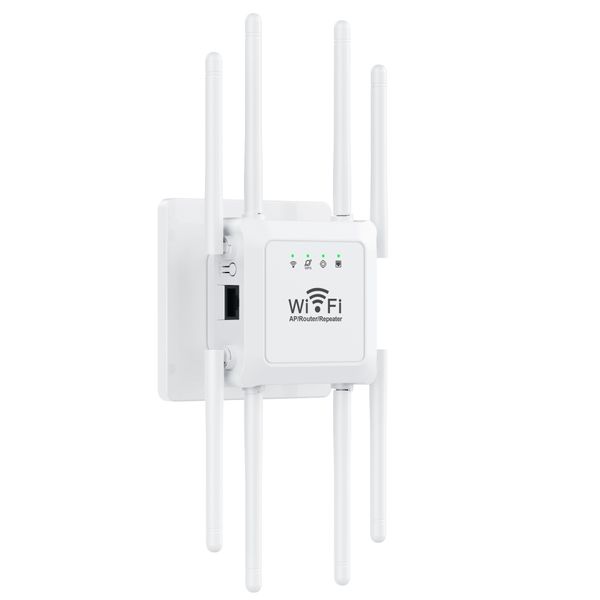 300MbpsWiFiRangeExtender Repeater 8 Antennas,Signal Booster AmplifierRouter