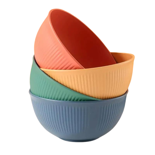4 Pieces Unbreakable Wheat Straw Bowls
