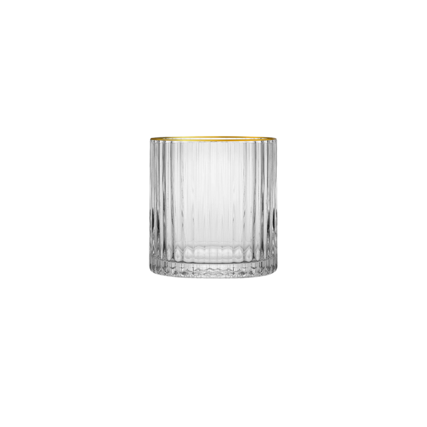 JAN - Opulent Tumbler with Gold Rim Set of 4