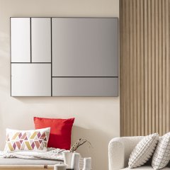 Inspire Mirror Drian Black 114x84cm