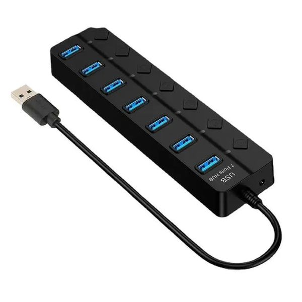 High-Speed Transmission Usb 3.0 Splitter 7 Port Usb Data Hub For Desktop