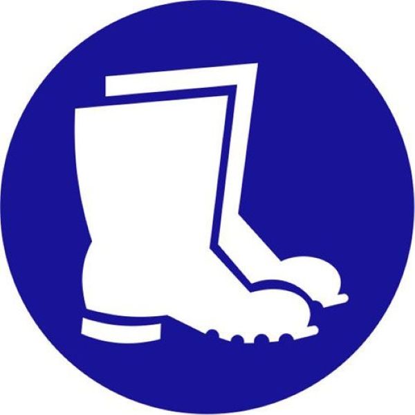 Foot &amp; Leg Protection Sign 290 x 290mm MV6