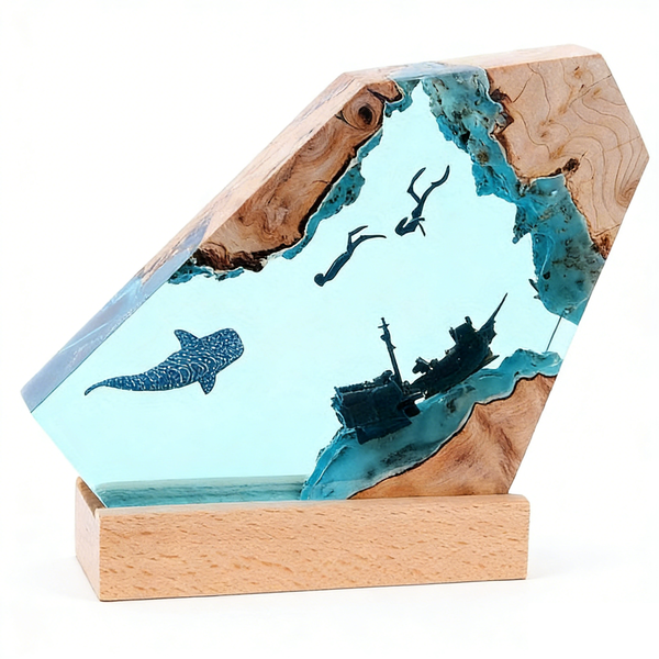 ZELTRYN Marine Wood Resin Lamp - Multi-functional