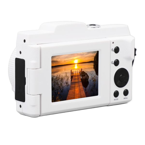 1080P Vlogging Camera, 2.4" Flip Screen, 16x Zoom, 16MP