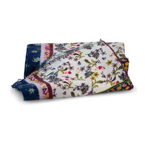 Scarf - Flowers &amp; Strips - Floral Print Pattern