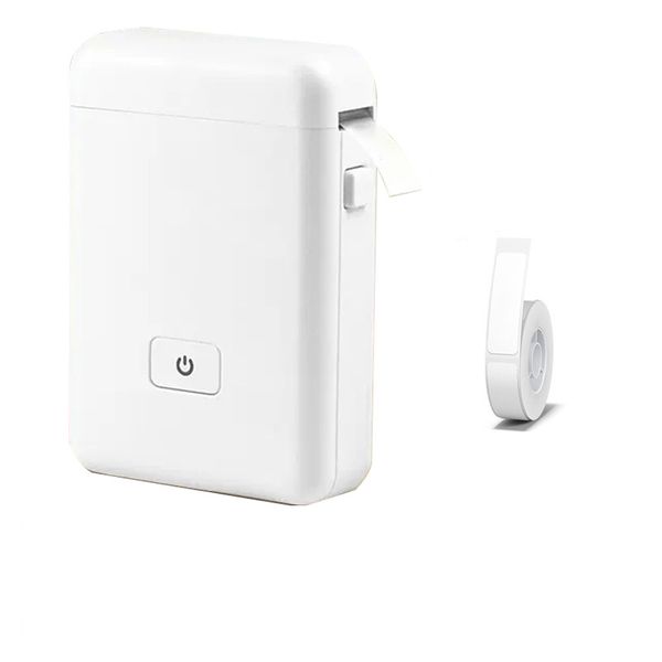 Portable Thermal Bluetooth Printer Including Label Roll Bluetooth