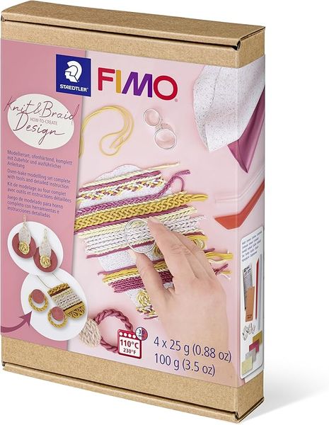 Staedtler FIMO Oven-Bake Modelling Clay HTC Knit &amp; Braid Design