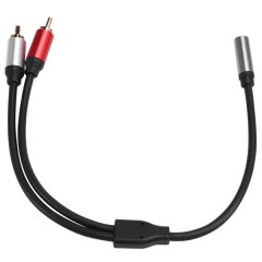 Rca Cable 2Rca Male To 3.5Mm Female Audio Aux Cable