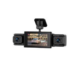 360 4-Camera Dash Cam with 3-Inch Display, Loop Recording &amp; Reverse Camera