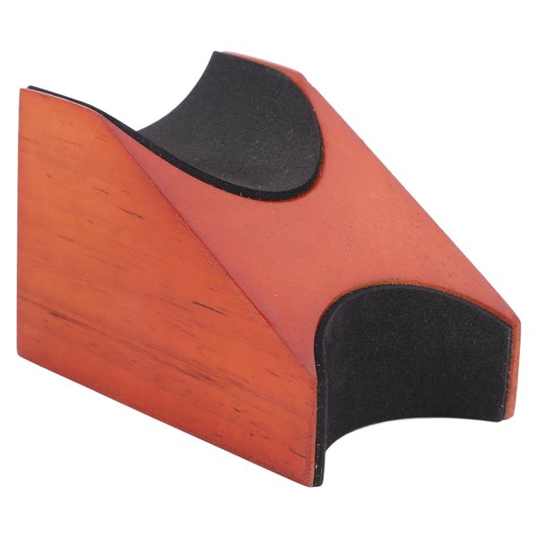 Portable wooden guitar/uke neck rest