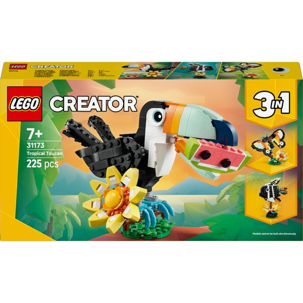 LEGO® Creator 3in1 Wild Animals: Tropical Toucan Figure Playset 31173