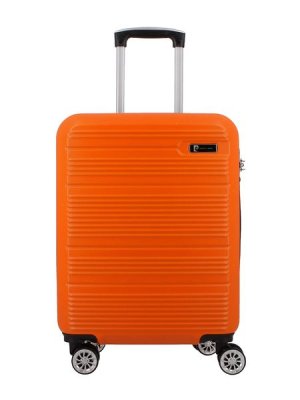 Pierre Cardin Gaspar ABS 55cm Hard Case Luggage Bag - Orange Black
