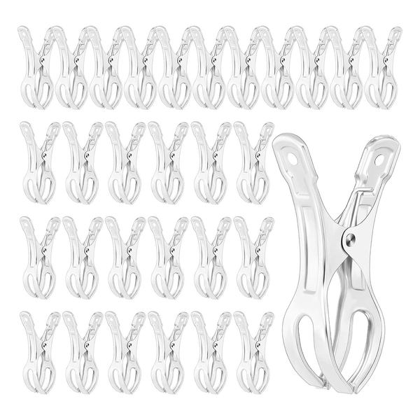30 Pcs 4.5 Inch Stainless Steel Pool Cover Clips Pool Cover Clamps