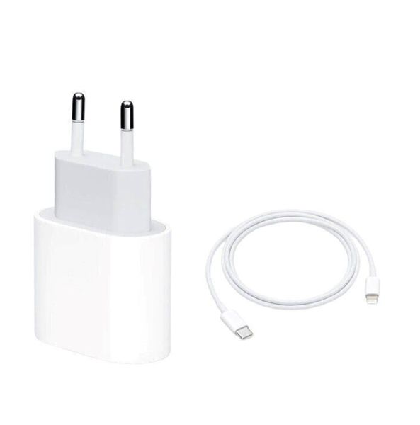 18w USB-C Power Adaptor+Lightning Cable for iPhone 12/12Pro/12 Pro MAX