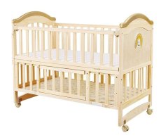 Adjustable Wooden Baby Crib
