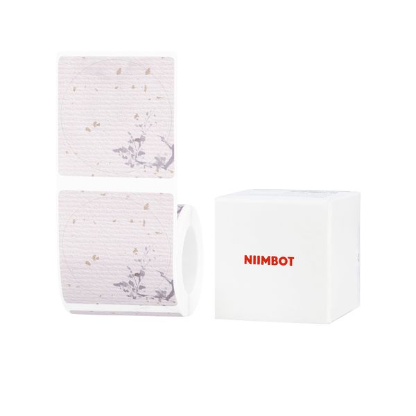 Niimbot - B1 / B21 / B3S / B4 - 50×50mm - 145 Labels - Flower &amp; Wine Pot