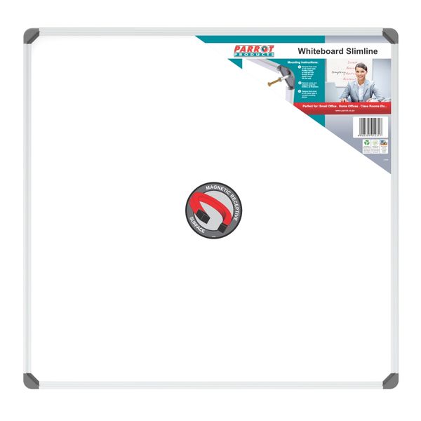 Parrot Whiteboard Slimline Magnetic - 900 x 900mm