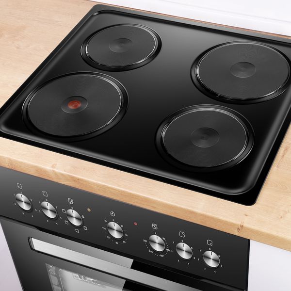 Hisense - 600mm Undercounter Oven &amp; Hob Set-Black - H60BISPB