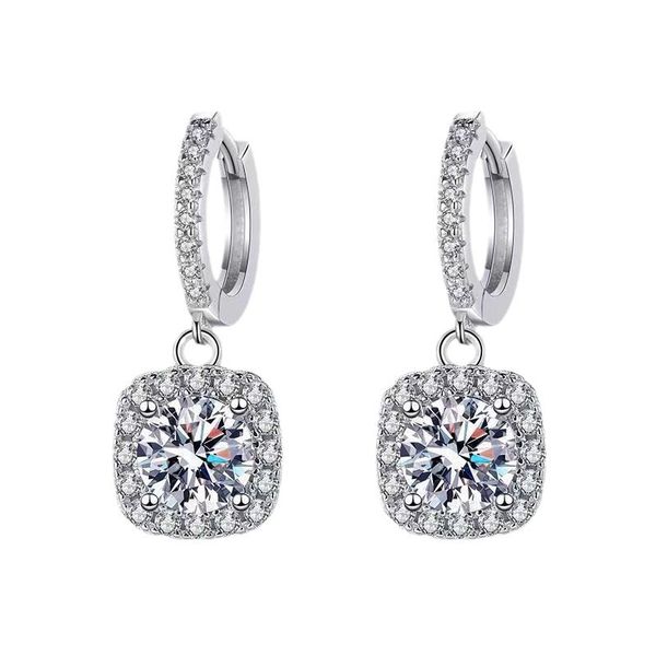 ZELTRYN 925 Sterling Silver Moissanite Earrings - GRA Certificate