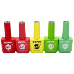 UV/LED Gel Nail Polish - Lighter Shades - 5 Piece