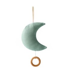 Moon Drawstring Music Box - Teal