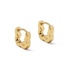 Lily &amp; Rose Waterproof Stainless Steel Clover Hoop Earrings