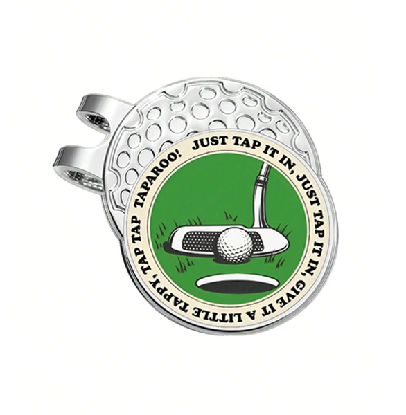 Golf Magnetic Hat Clip/Ball Marker - Tap Tap Taparoo