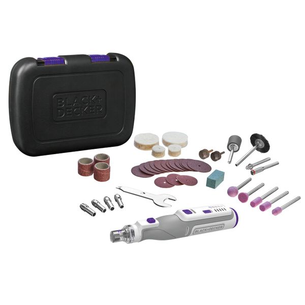 BLACK+DECKER 7.2V Cordless Rotary Pet tool + 39 Accessories + Pet Nail Head