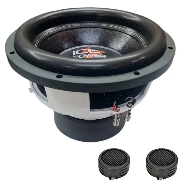 Ice Power IPS-GOD12D4 12" 27000w Godzilla DVC Subwoofer&amp; Evo Tweeters