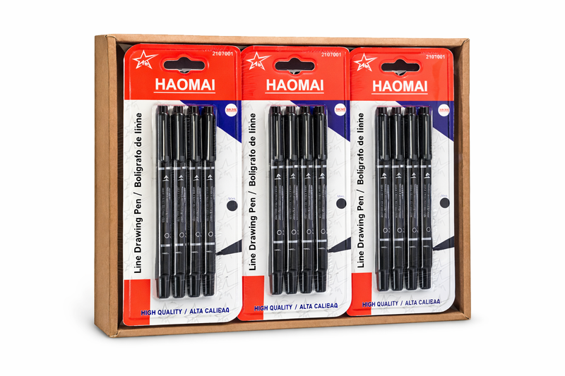 Drawing Pens - Fine Tip Black Ink -24 Pcs