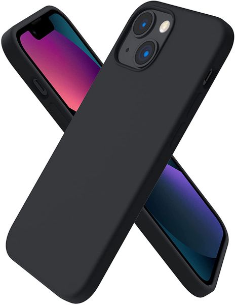 Tuff-Luv Apple iPhone 13 Mini Soft Feel Liquid Silicone Case Cover - Black