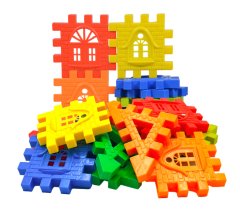 Build Your Dream House (Without the Mortgage!) - Interlocking Square Blocks