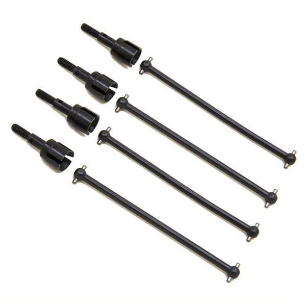 4Pcs Dogbone Drive Shaft &amp; Wheel Axle for 94111 94108 1/10,Black