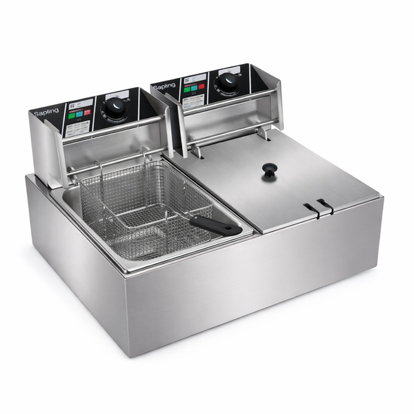 12L Electric Deep Fryer - Dual Basket